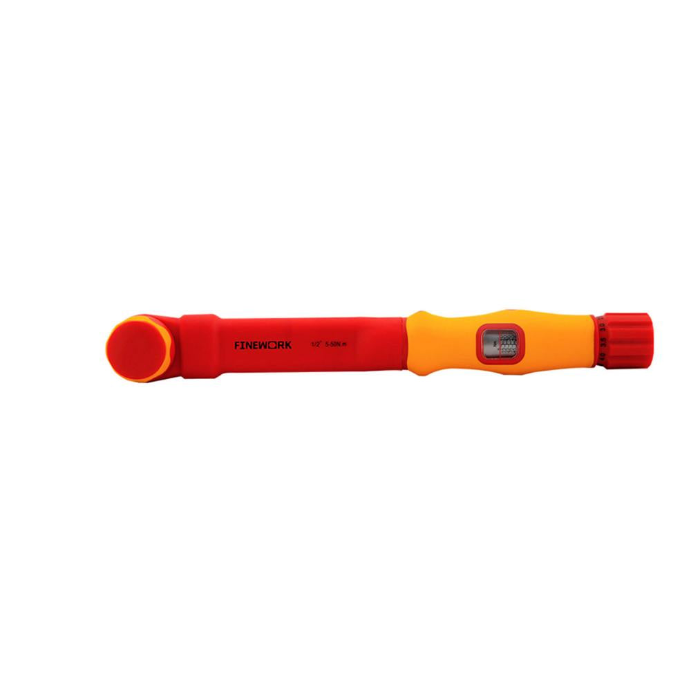 FINEWORK Insulated Mini Ratchet Electronic Torque Wrench 1/2 SIZE n.m 10~50 length 300mm