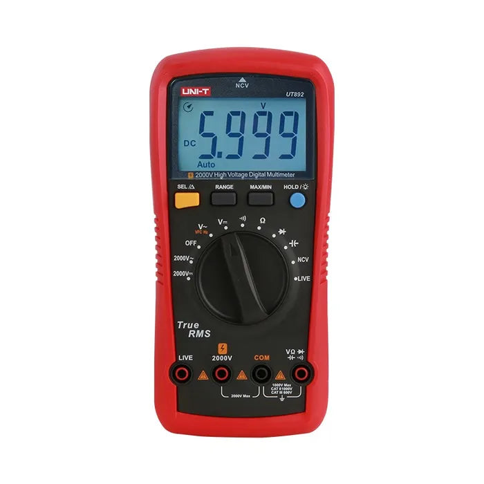 UT892 UNI-T 2000V AC/DC High Voltage Digital Multimeter